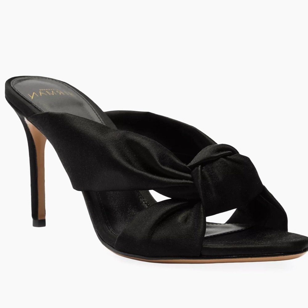 Alexandre Birman Kacey Satin Sandals Size: 37.5 (7)